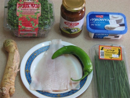 ממרח דג סול עם ריבת חלב וקצח - המצרכים